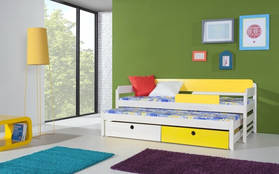 Dětská postel s přistýlkou a úložným prostorem NATY1