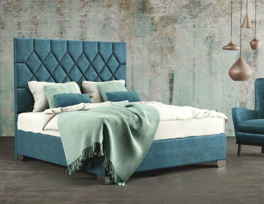 Luxusní čalouněná postel RHOMBUS