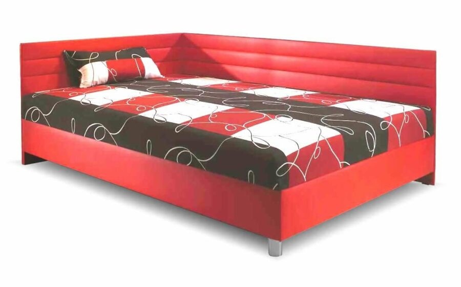 Čalouněná postel s úložným prostorem Elite