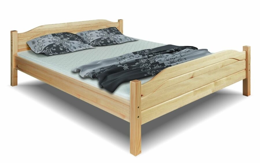 Dřevěná postel dvoulůžko DM101