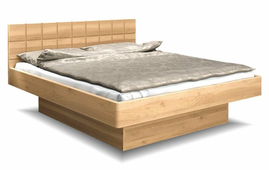Moderní dřevěná buková postel s úložným prostorem FENIX 2
