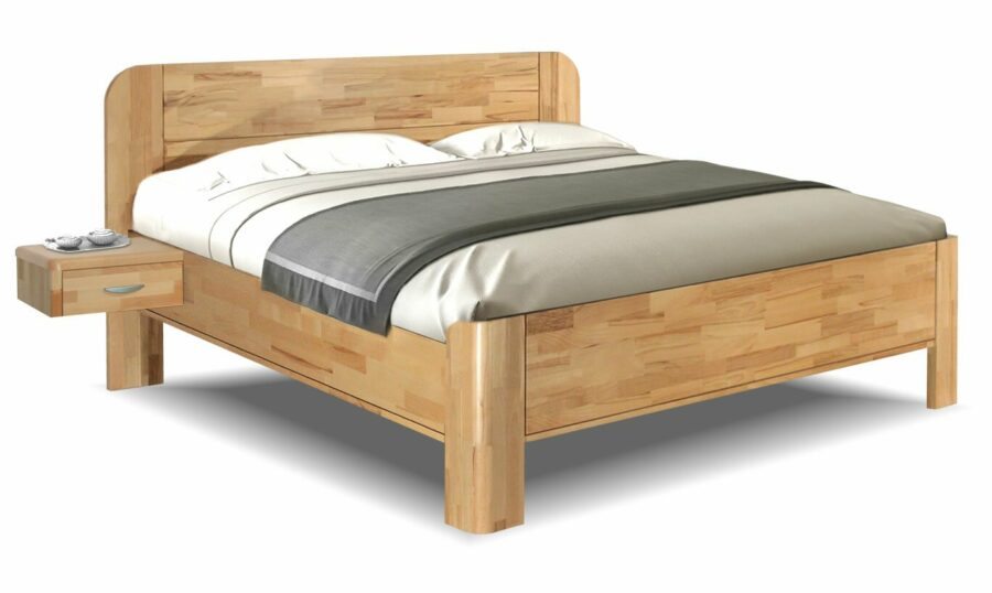 Dřevěná manželská postel ELEN