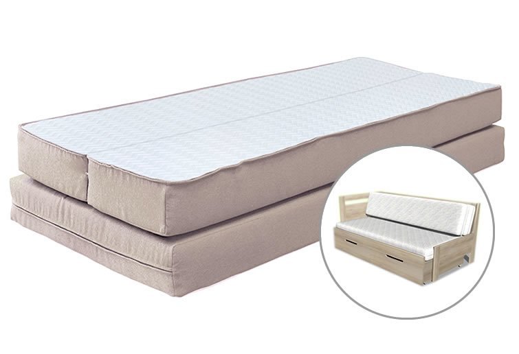 Sada čalouněných matrací REMIRA k rozkládací posteli 90x200