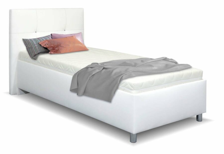 Čalouněná postel s úložným prostorem Crissy